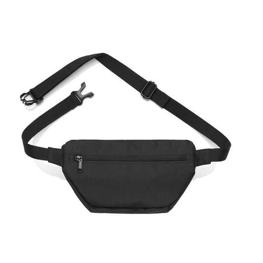 Kingpin Skate Supply Bumbag Leather Box Patch Black Hip Waist Pack