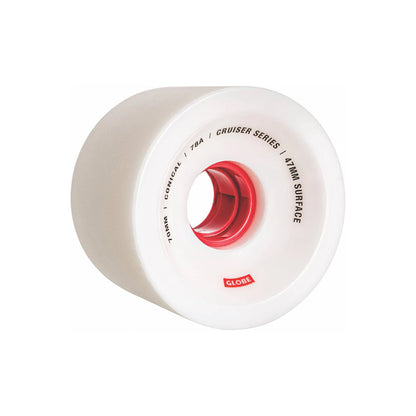 Globe Wheels Conical Cruiser 70mm White/Red 78a