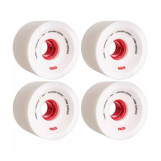 Globe Wheels Conical Cruiser 70mm White/Red 78a