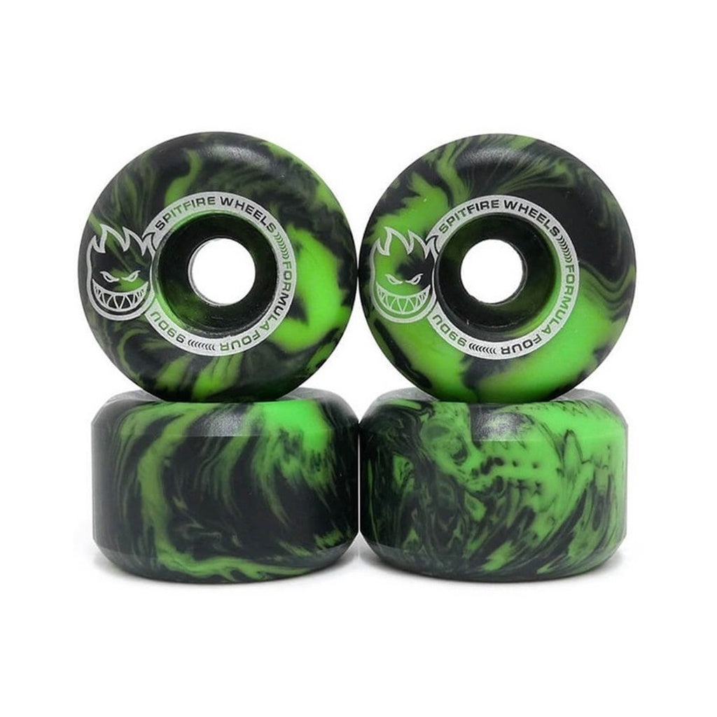 Spitfire Wheels Formula Four Lil Smokies Swirl Conical Full 51Mm Green 99D F4