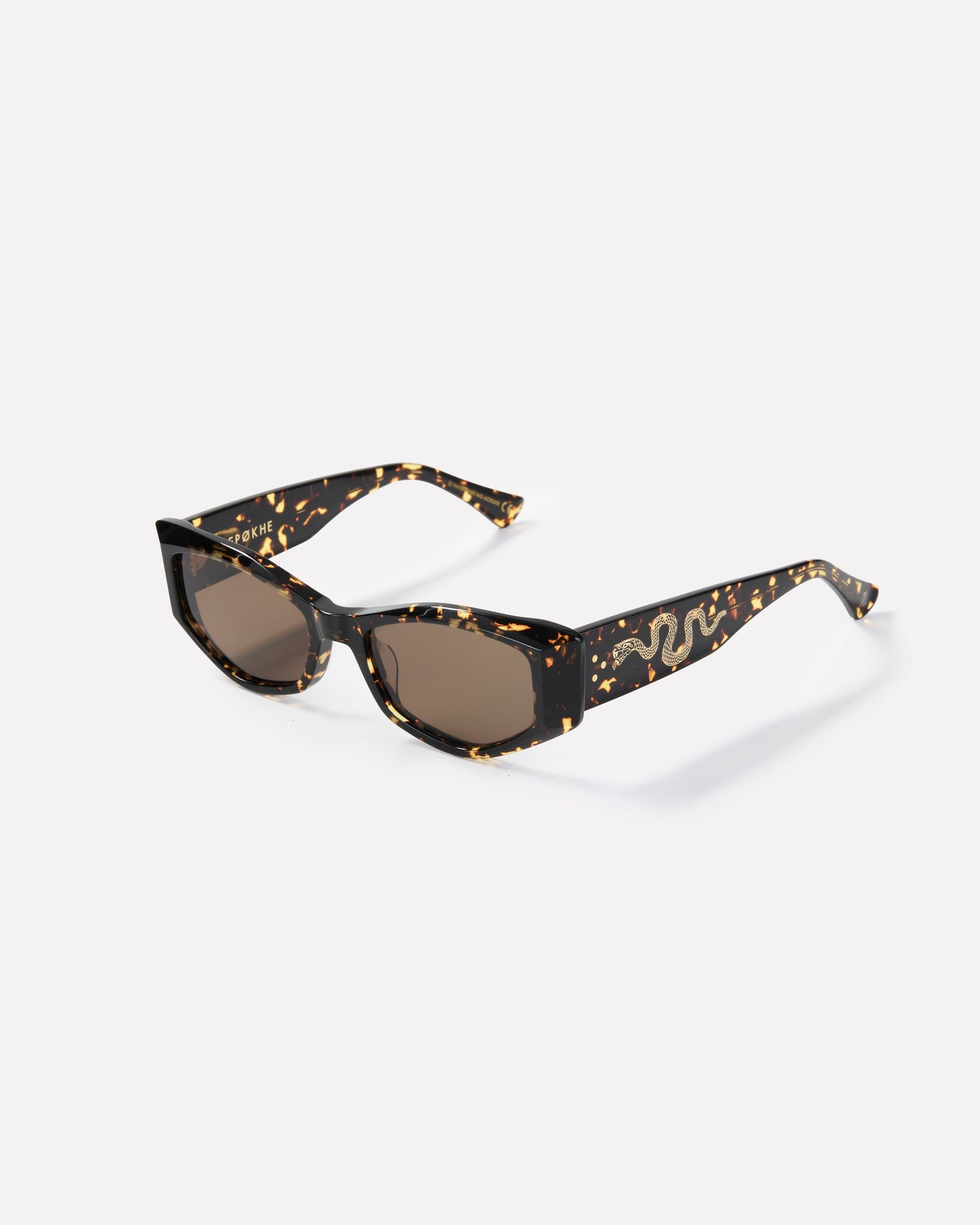 Epokhe Guilty Sunglasses - Crystal Dark Tortoise Polished / Brown Polarized