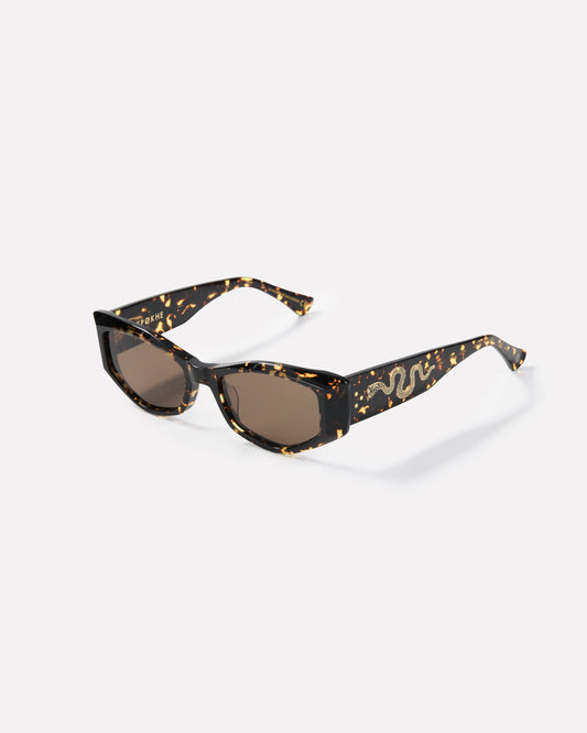 Epokhe Guilty Sunglasses - Crystal Dark Tortoise Polished / Brown Polarized