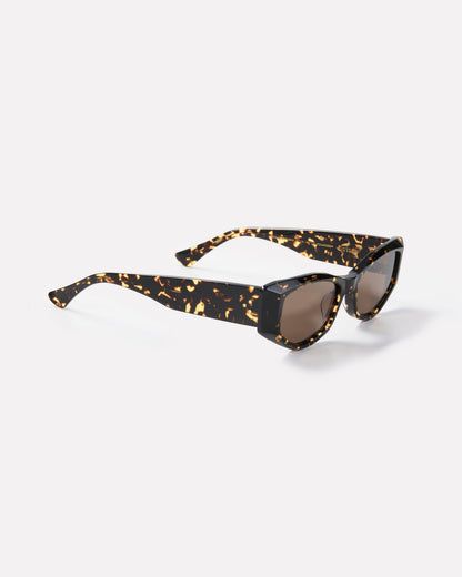 Epokhe Guilty Sunglasses - Crystal Dark Tortoise Polished / Brown Polarized