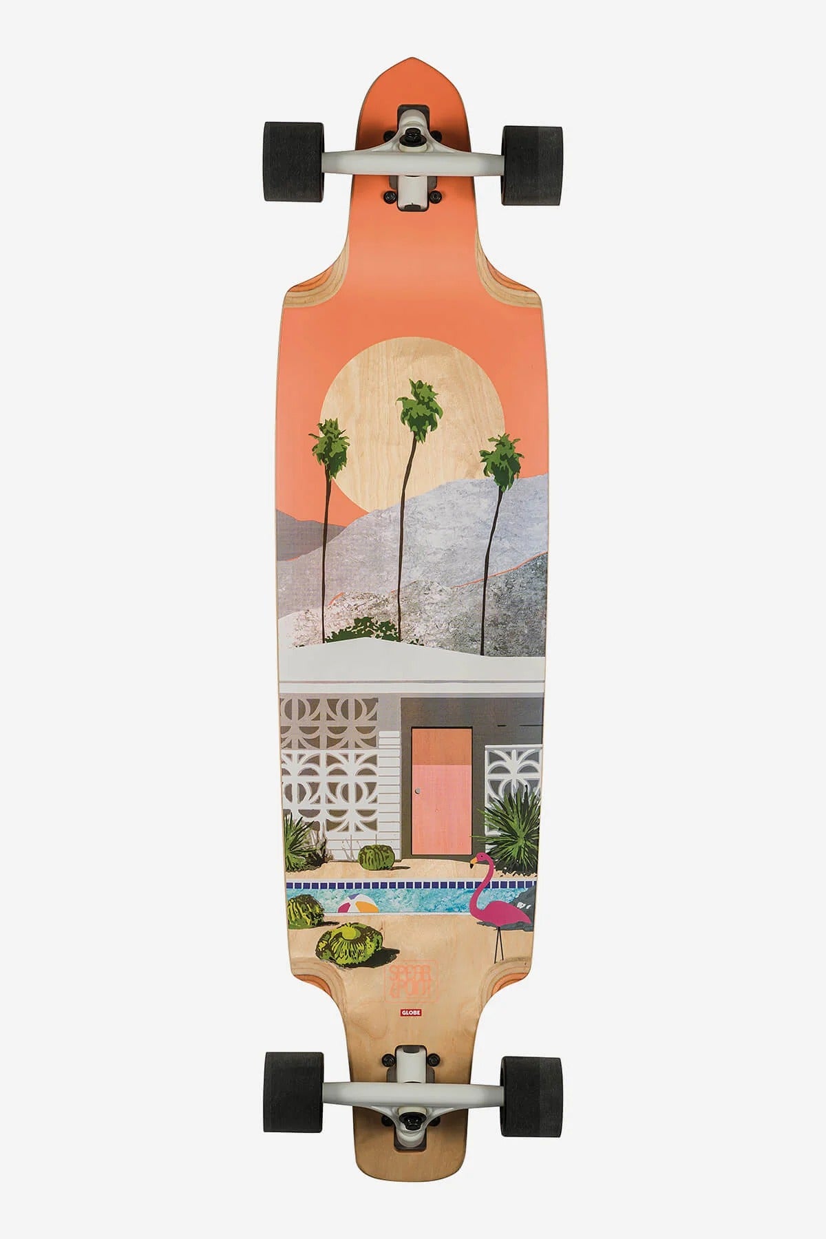Globe Spearpoint 40" Motel Drop-Through Downhill Longboard Complete