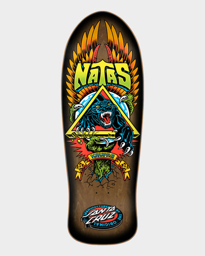 Santa Cruz Skateboards Deck Natas SC Panther 10.5" Reissue Black Sunburst Fade