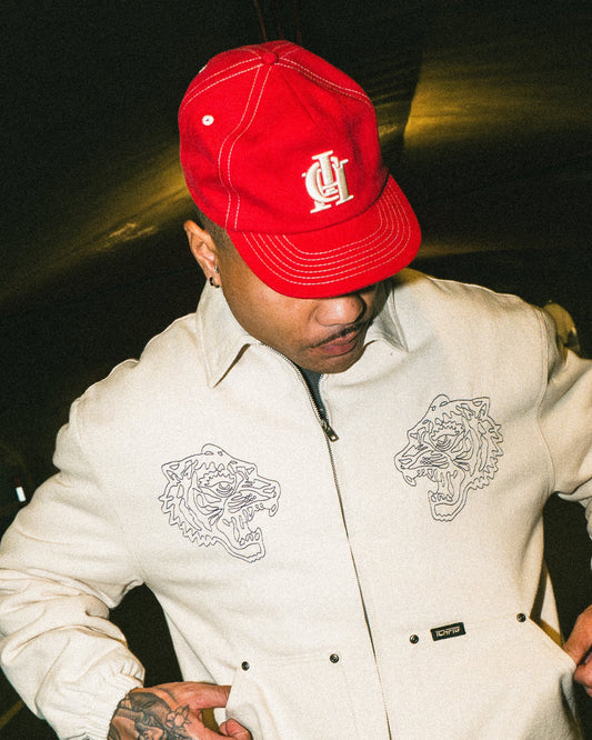 ICHPIG Monogram Ball Cap - Cherry