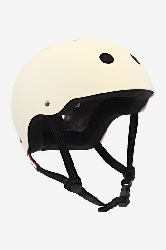 Globe Goodstock Certified Helmet Matte Off-White EPS Foam Dual Padding