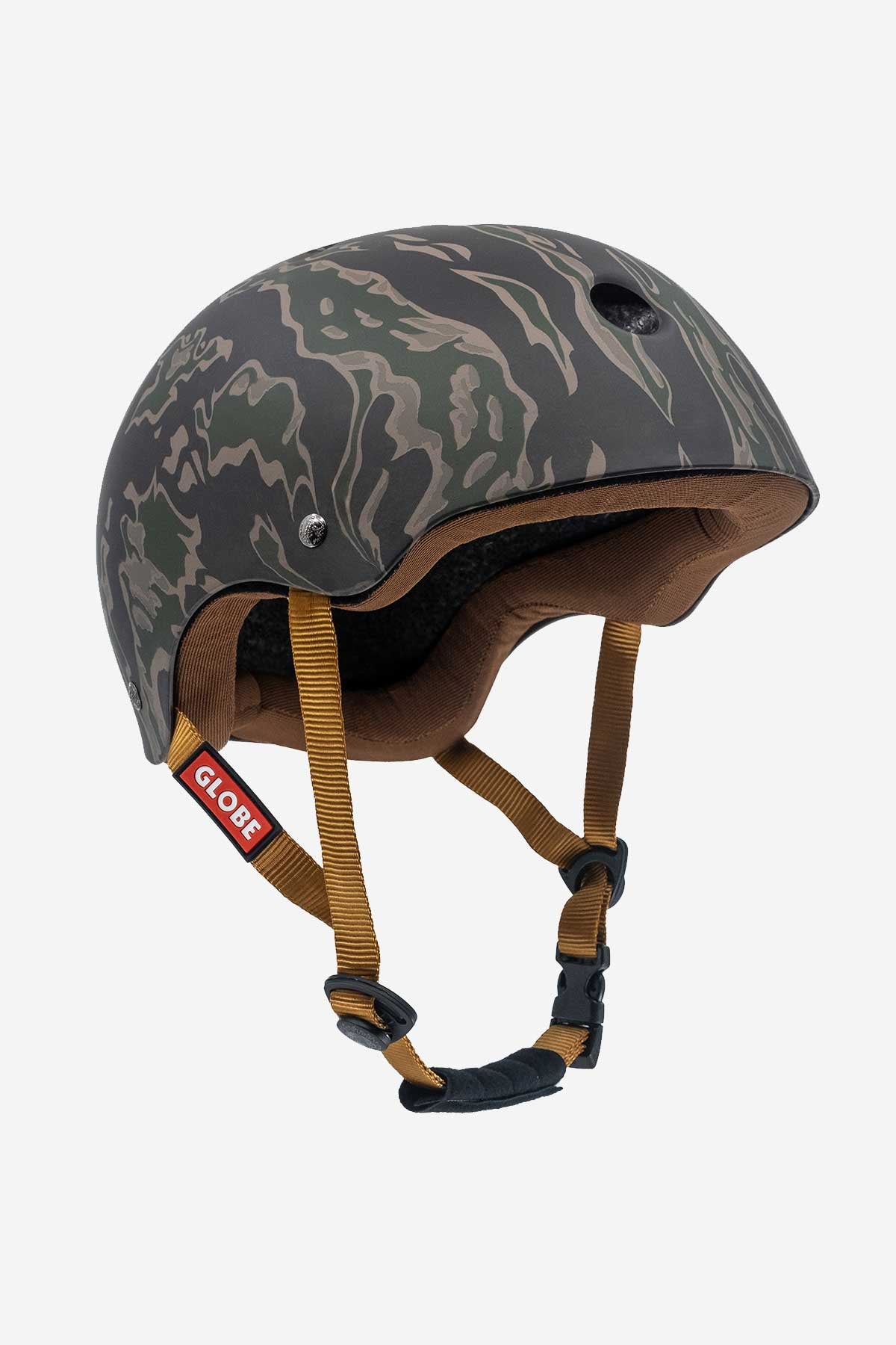Globe Goodstock Certified Helmet Tiger Camo Eps Foam Dual Padding
