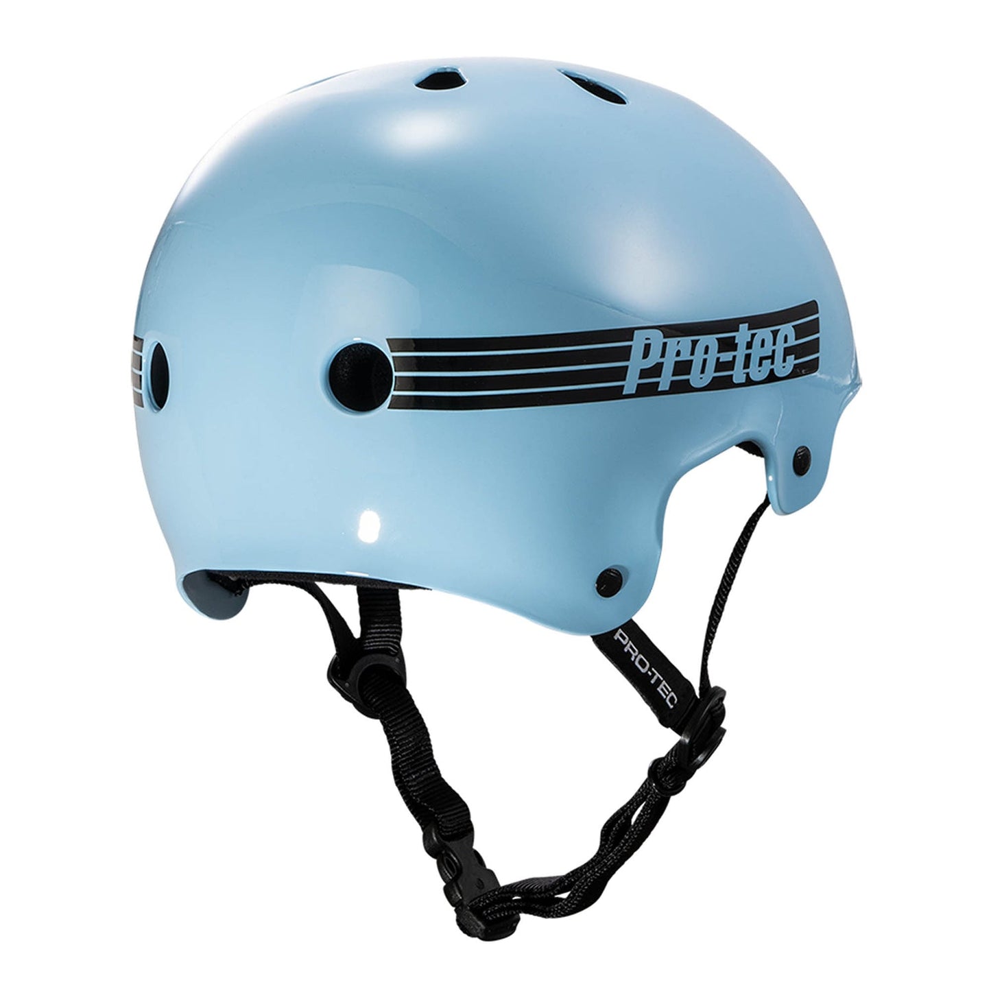 Pro-Tec Helmet Old School Classic Skate Gloss Baby Blue Skateboard Protec Lid