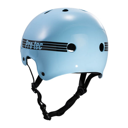 Pro-Tec Helmet Old School Classic Skate Gloss Baby Blue Skateboard Protec Lid