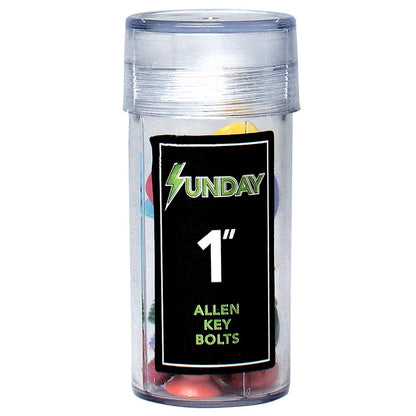 Sunday Hardware Allen Key Skateboard Bolts 1" – Multicoloured Mix