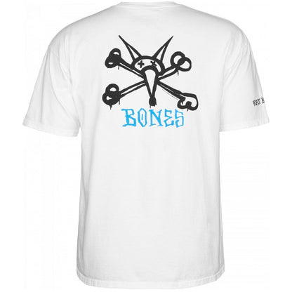 Powell Peralta Tee Rat Bones White Reissue Skateboard T Shirt