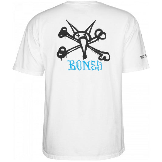Powell Peralta Tee Rat Bones White Reissue Skateboard T Shirt