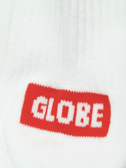 Globe Socks 5 Pack Minibar Crew White Size 7-11 Skateboard Sox