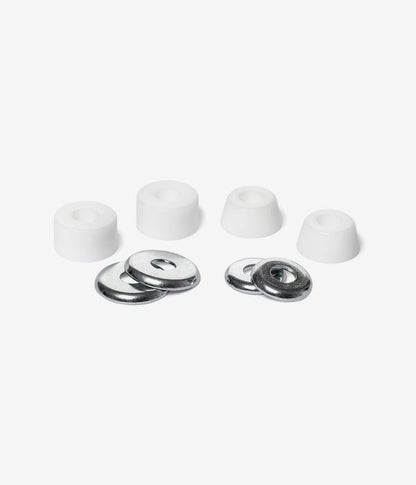 Ace Trucks Bushings 91a/86a Medium White Cylinder - Skateboard Rubbers Kit