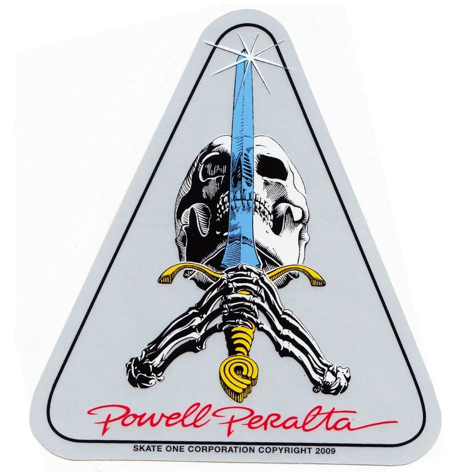 Powell Peralta Sticker Skull & Sword Reissue Skate Decal