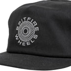 Spitfire Wheels Cap Classic 87 Swirl Black Grey Snapback Skateboard Hat