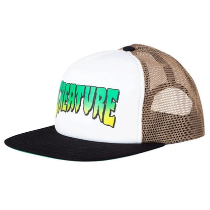 Creature Trucker Logo White/Tan/Black Cap OSFA Skateboard Hat