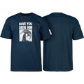 Powell Peralta Tee Animal Chin Navy Reissue Have You Seen Him Skateboard T Shirt