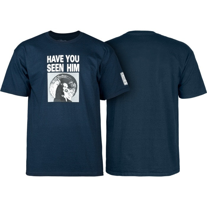 Powell Peralta Tee Animal Chin Navy Reissue Have You Seen Him Skateboard T-Shirt