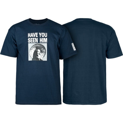 Powell Peralta Tee Animal Chin Navy Reissue Have You Seen Him Skateboard T-Shirt
