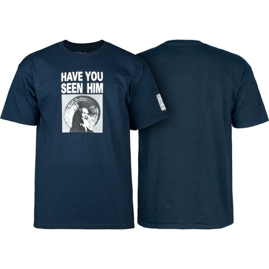 Powell Peralta Tee Animal Chin Navy Reissue Have You Seen Him Skateboard T-Shirt