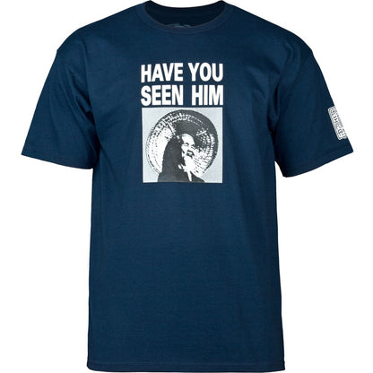 Powell Peralta Tee Animal Chin Navy Reissue Have You Seen Him Skateboard T-Shirt