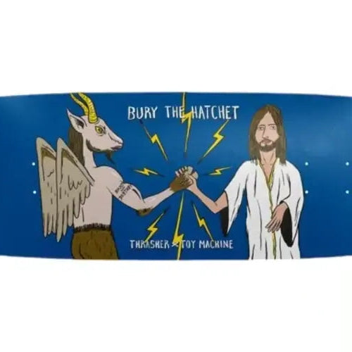 Toy Machine X Thrasher Bury The Hatchet 8 8 Egg Shape Skateboard Deck