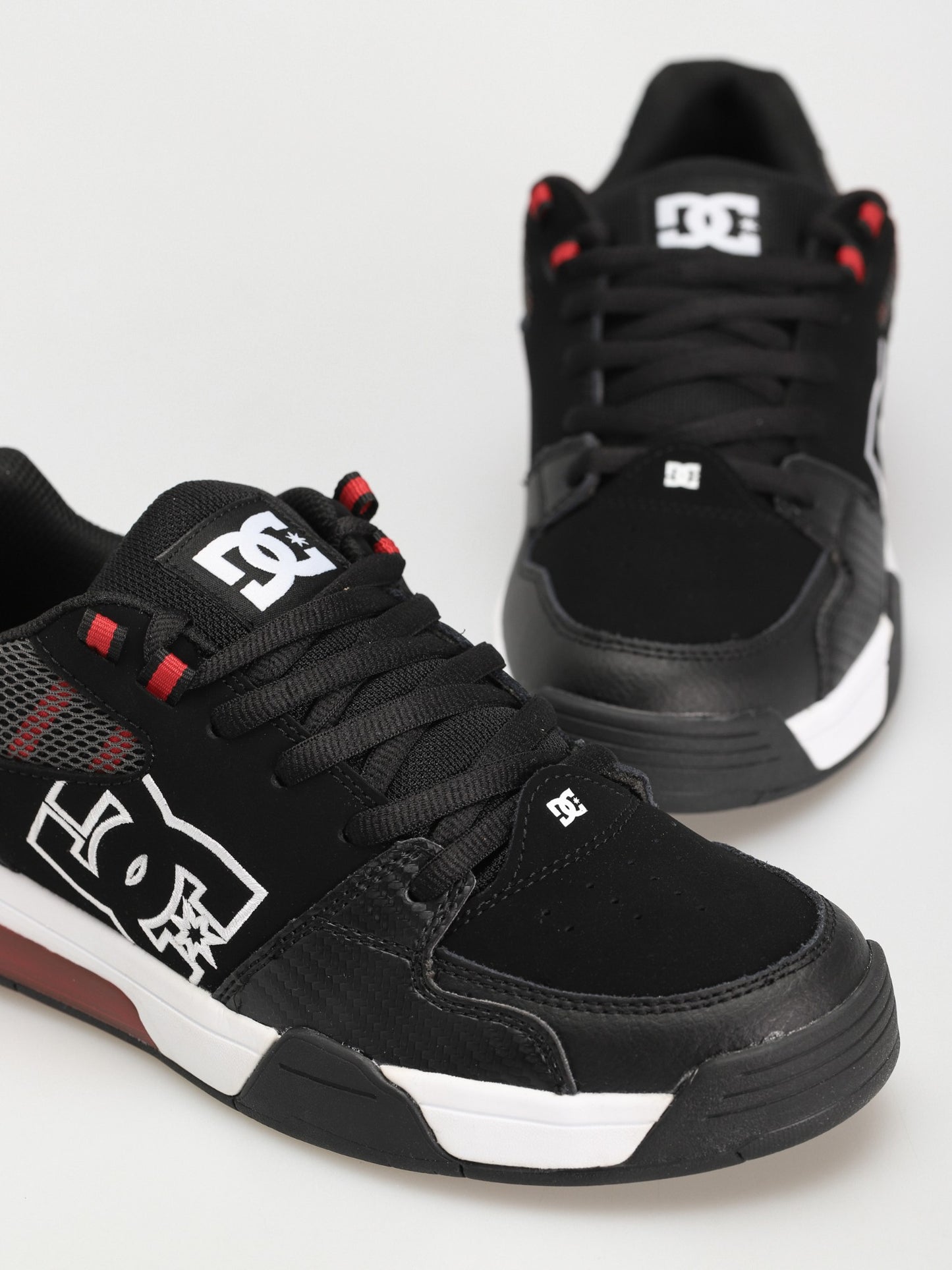 DC Shoes Versatile White Black Athletic Red US SIZE Skate Sneakers