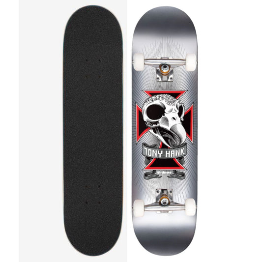 Birdhouse Complete Skateboard Tony Hawk Skull 2 Chrome Foil 8.25" Unassembled
