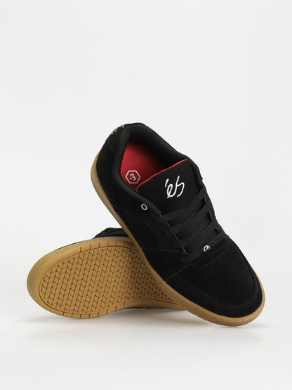 eS Footwear Accel Slim Skateboard Shoes - Black/Gum
