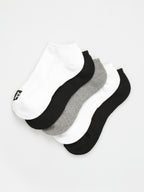 Dc Shoes Socks 5 Pack Logo Ankle Assorted Size 8 11 Skateboard Sox