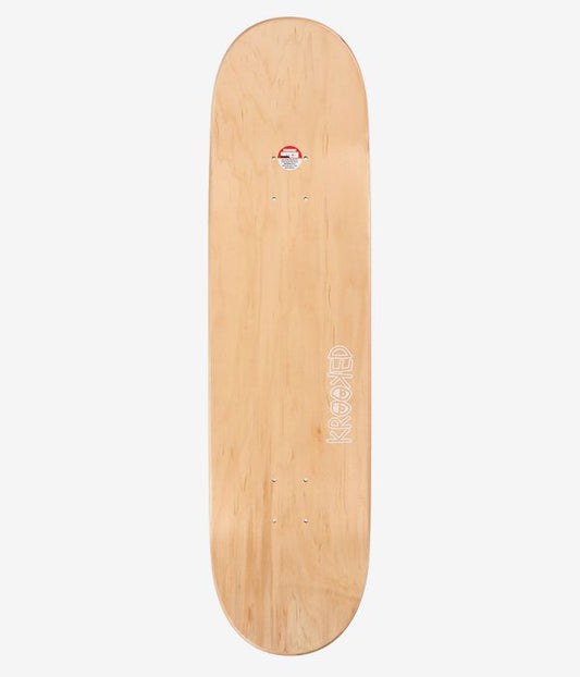 Krooked Skateboard Deck Flock Green 8.38"