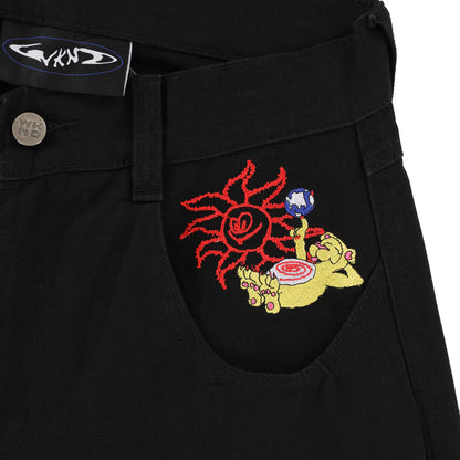 WKND TUBES JEANS WASHED BLACK Skate Free Post Aust WEEKEND