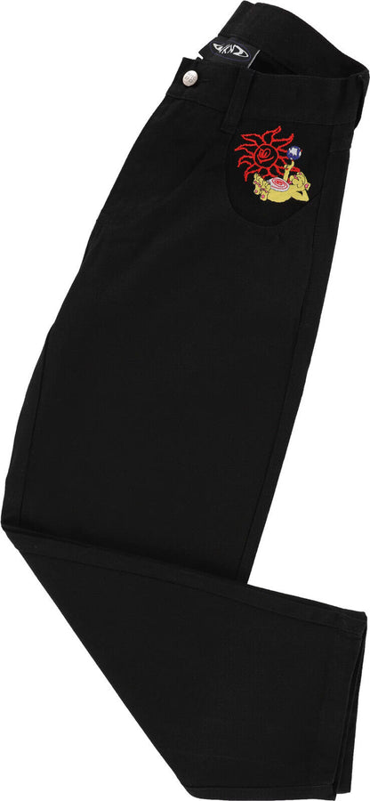 WKND TUBES JEANS WASHED BLACK Skate Free Post Aust WEEKEND