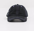 Next Door Logo Hat Cap Black Purple Contrast Stitch Skate Kingpin Store