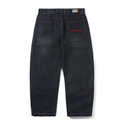 Cash Only - Aleka Denim Jeans. Washed Streaky Denim