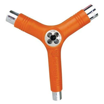 Pig Skateboard Wheels Skate Y Tool and Re-Threader Orange