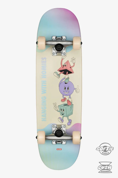 Globe Kids wide micro COMPLETE SKATEBOARD 7.125" hangin