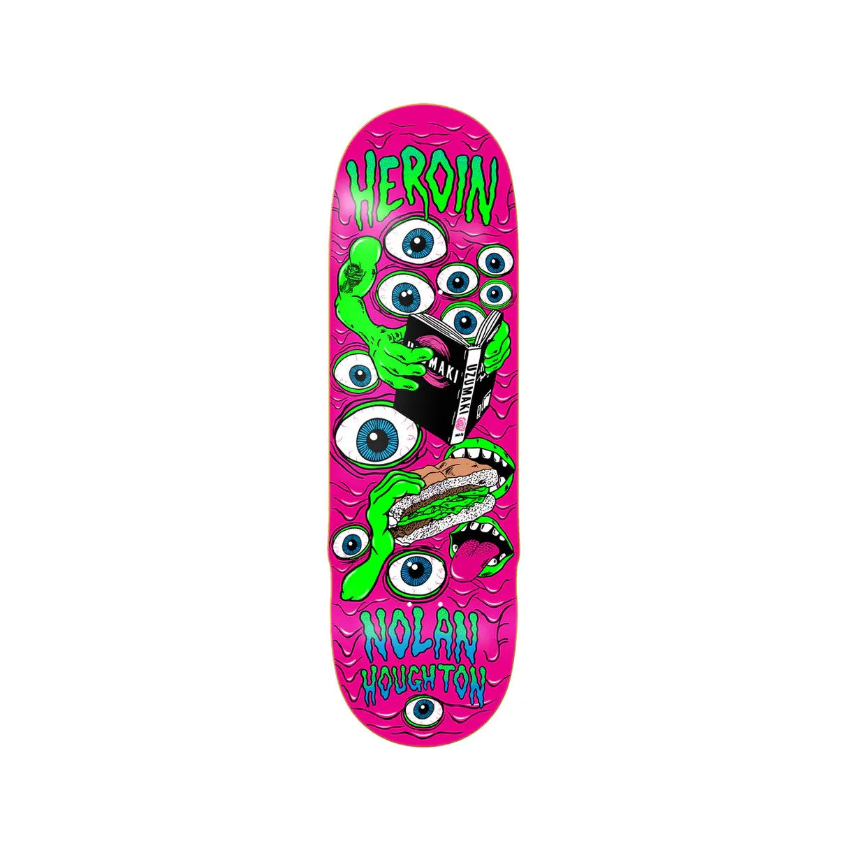Heroin - NOLAN HOUGHTON MUTATE OR DIE deck 9.5" Deck razors edge Skateboard Skat