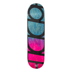 Hoddle Deck Logo Stain Pink Blue 8 5