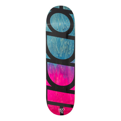 HoDDLE Deck Logo Stain Pink Blue 8.5"
