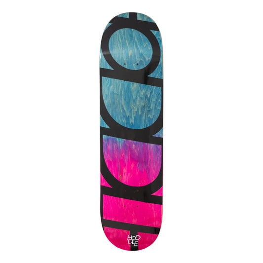 HoDDLE Deck Logo Stain Pink Blue 8.5"