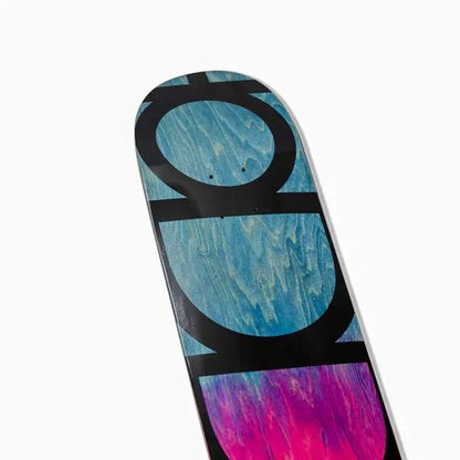 HoDDLE Deck Logo Stain Pink Blue 8.5"