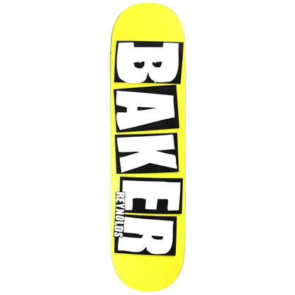 Baker Skateboard Deck REYNOLDS BRAND NAME YELLOW 8.38"