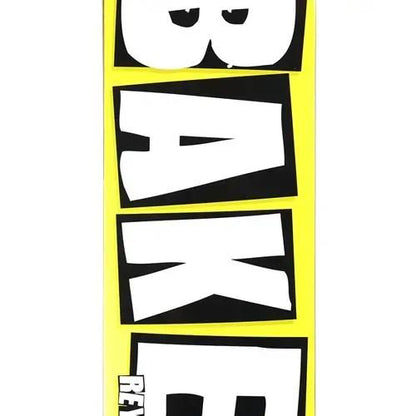 Baker Skateboard Deck REYNOLDS BRAND NAME YELLOW 8.38"