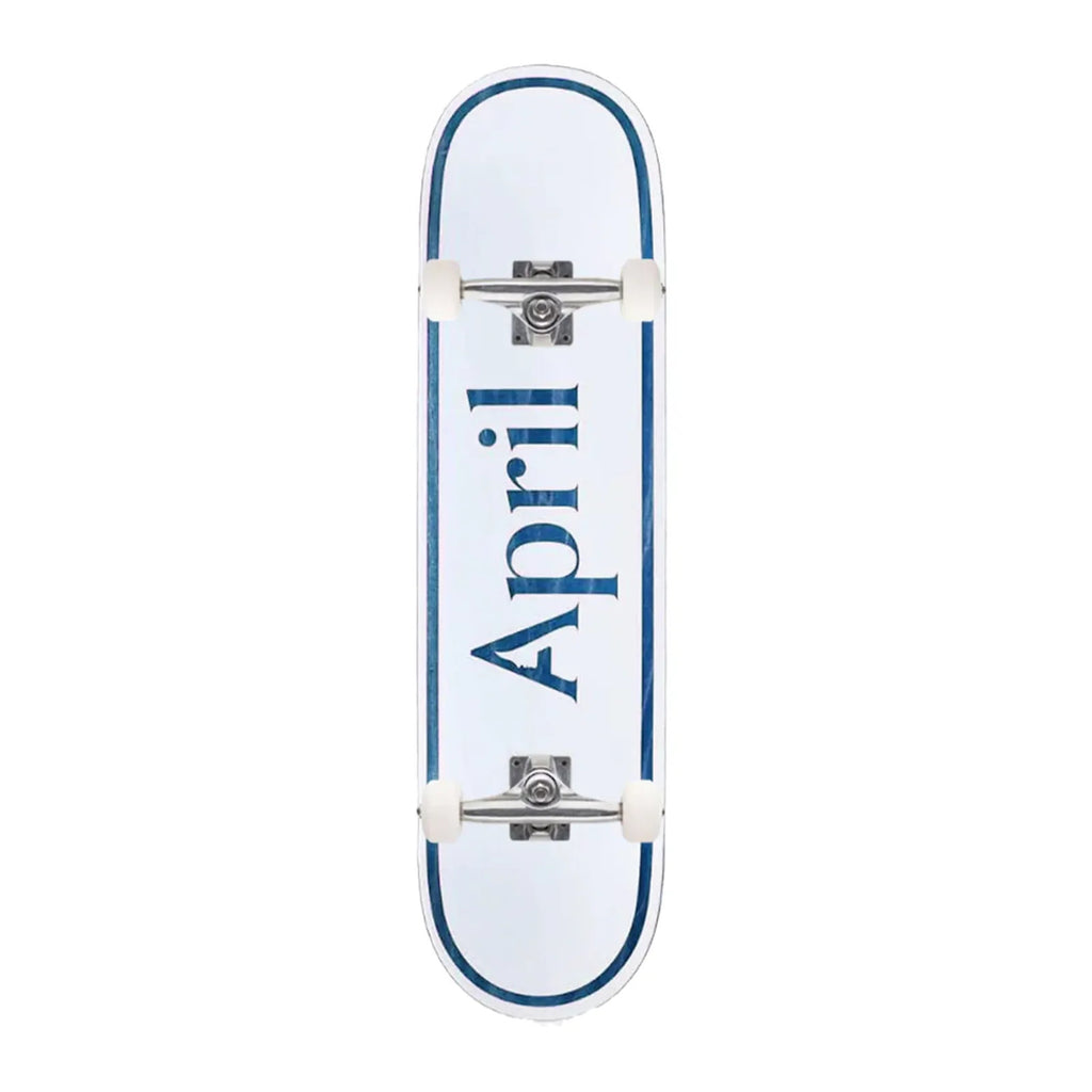 April Skateboards Og Logo Blue 7 Mini Complete