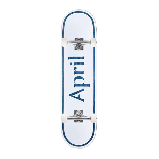 April Skateboards Complete OG Logo Blue 7.25" Mini Skateboard