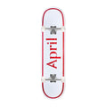 April Og Logo Red 7 25 Mini Complete Skateboard