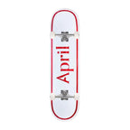 April Og Logo Red 7 25 Mini Complete Skateboard